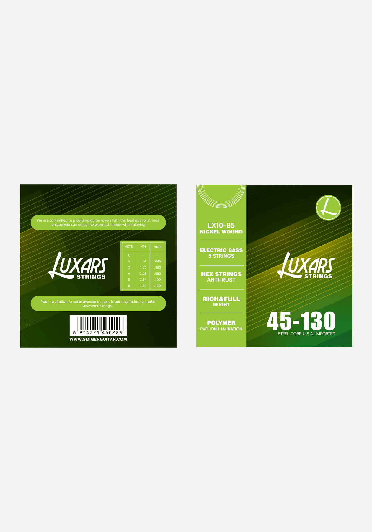 Luxars LX10-B5 Bass Guitar Strings