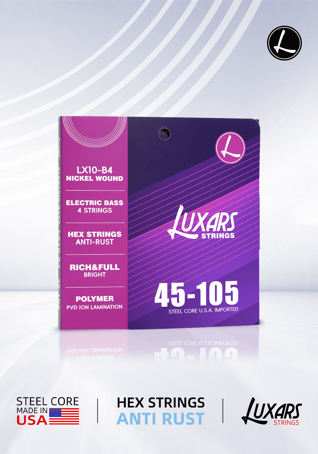 Luxars LX10-B4 Bass Guitar Strings