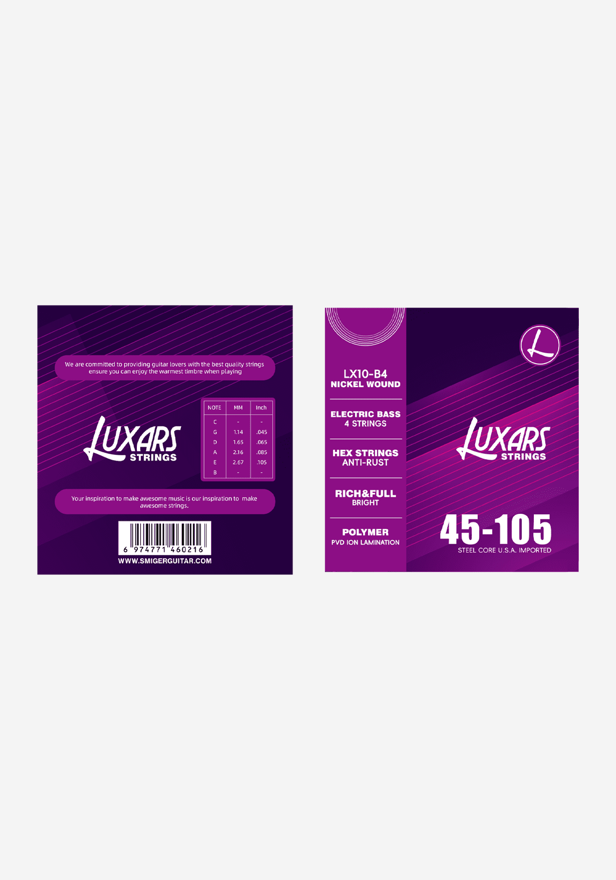 Luxars LX10-B4 Bass Guitar Strings