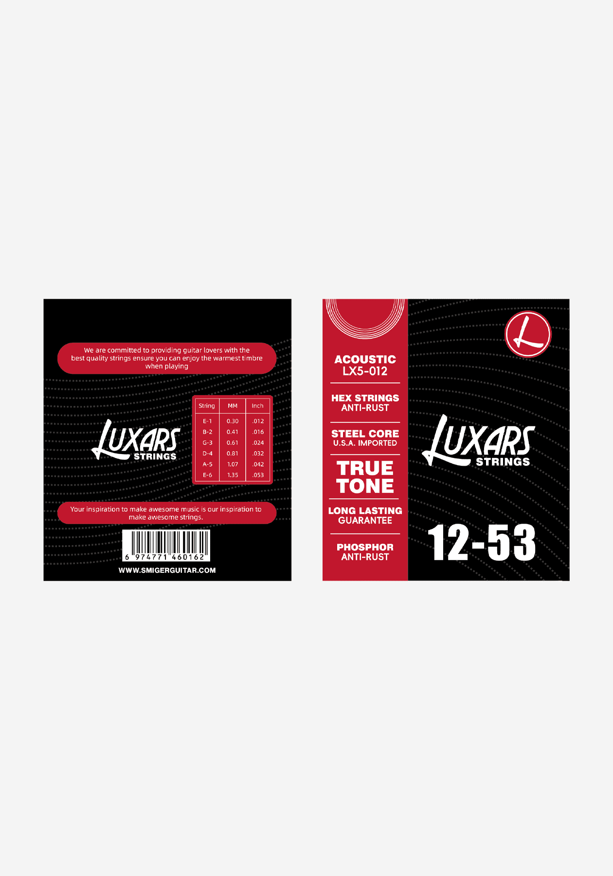 Luxars LX5-012 Acoustic Guitar Strings