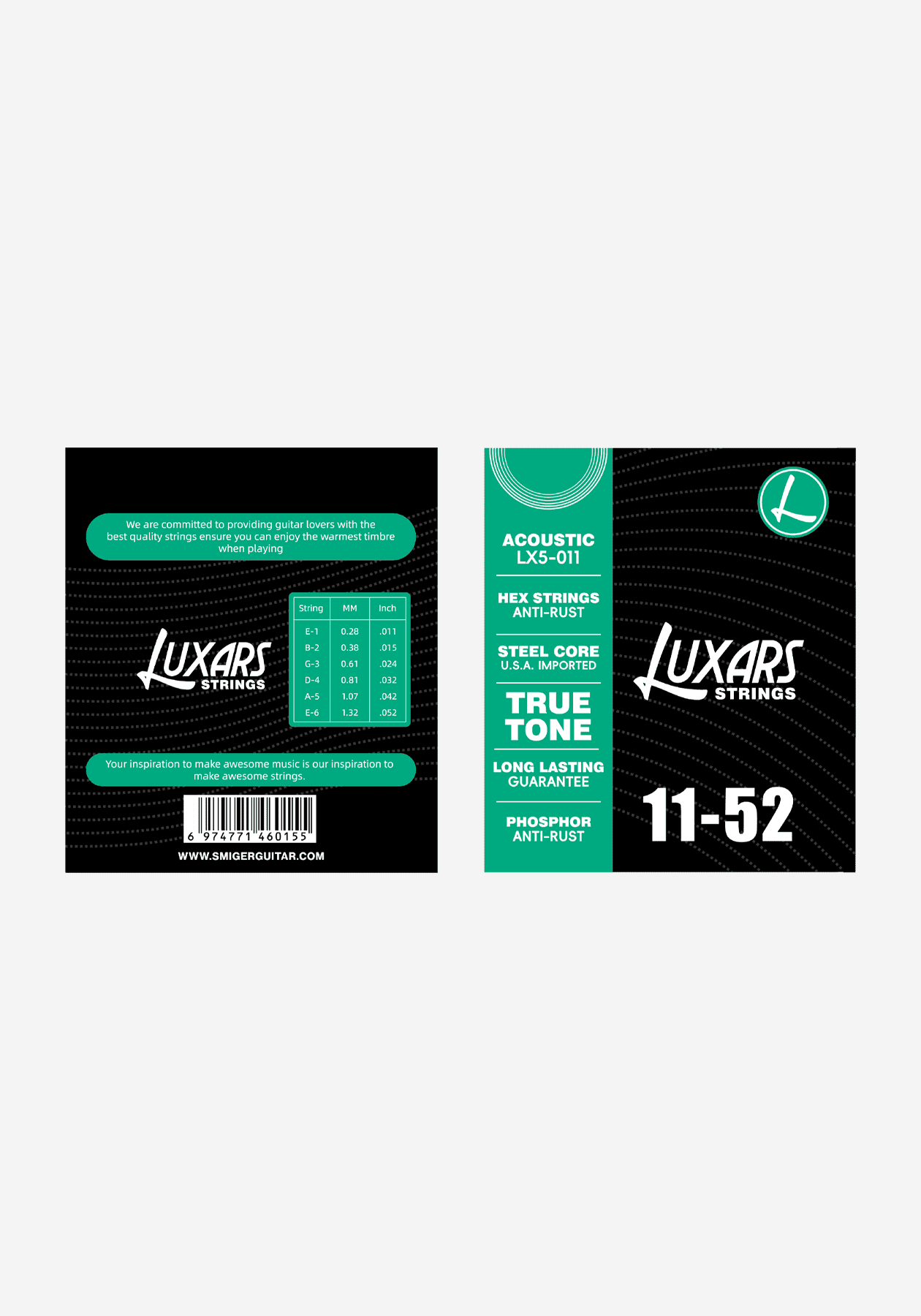 Luxars LX5-011 Acoustic Guitar Strings