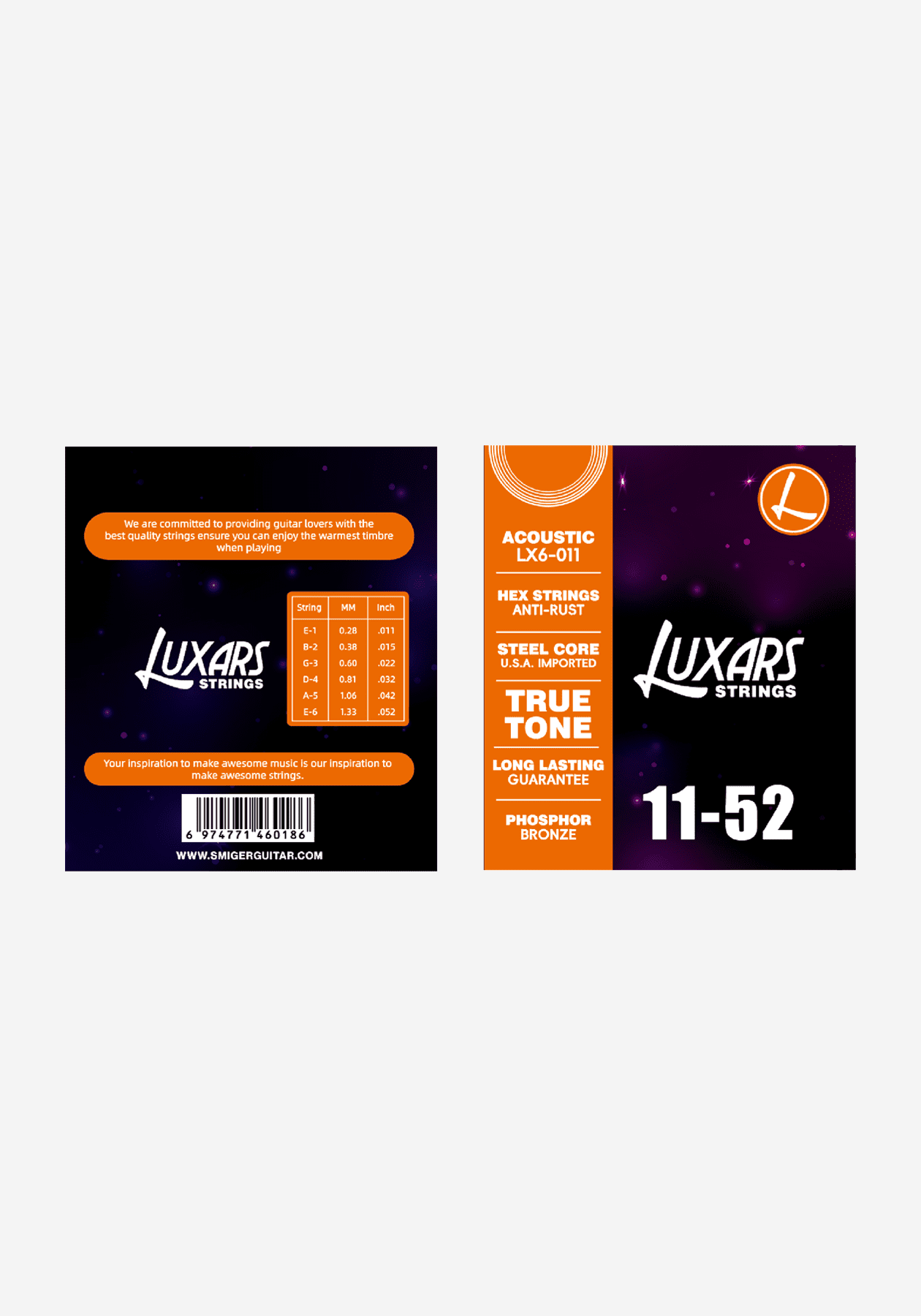 Luxars LX6-011 Acoustic Guitar Strings