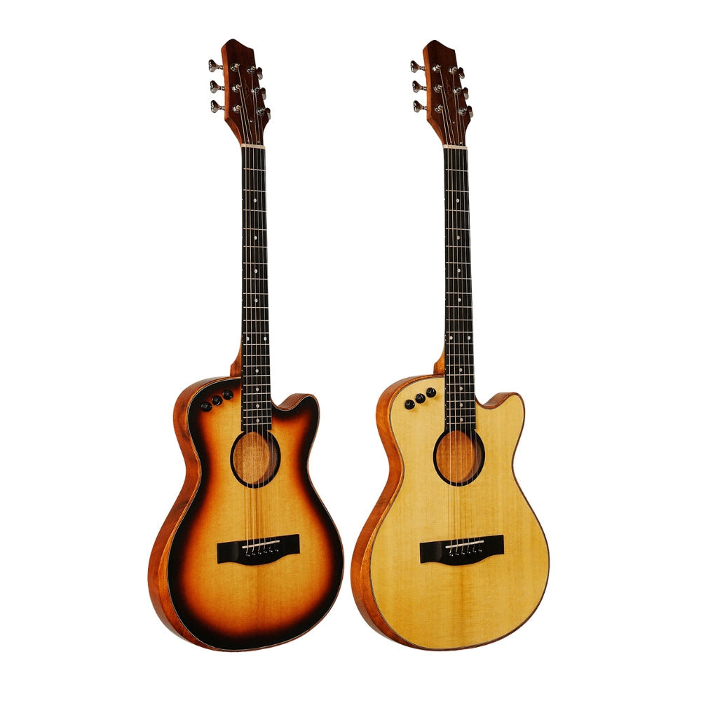 Smiger LE-A1 40-inch Spruce Solid Top Folk Guitar