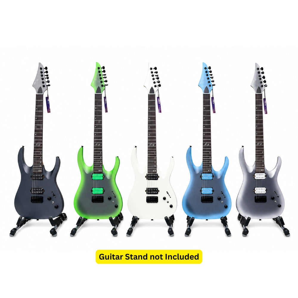 Smiger S-G7 Super Strat Electric Guitar | HH Humbucker Pickups | Matte Finish