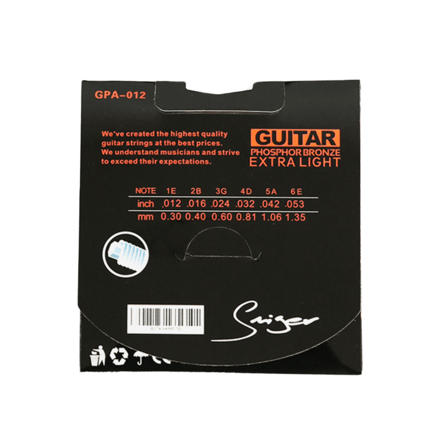 Smiger GPA-12 Acoustic Strings