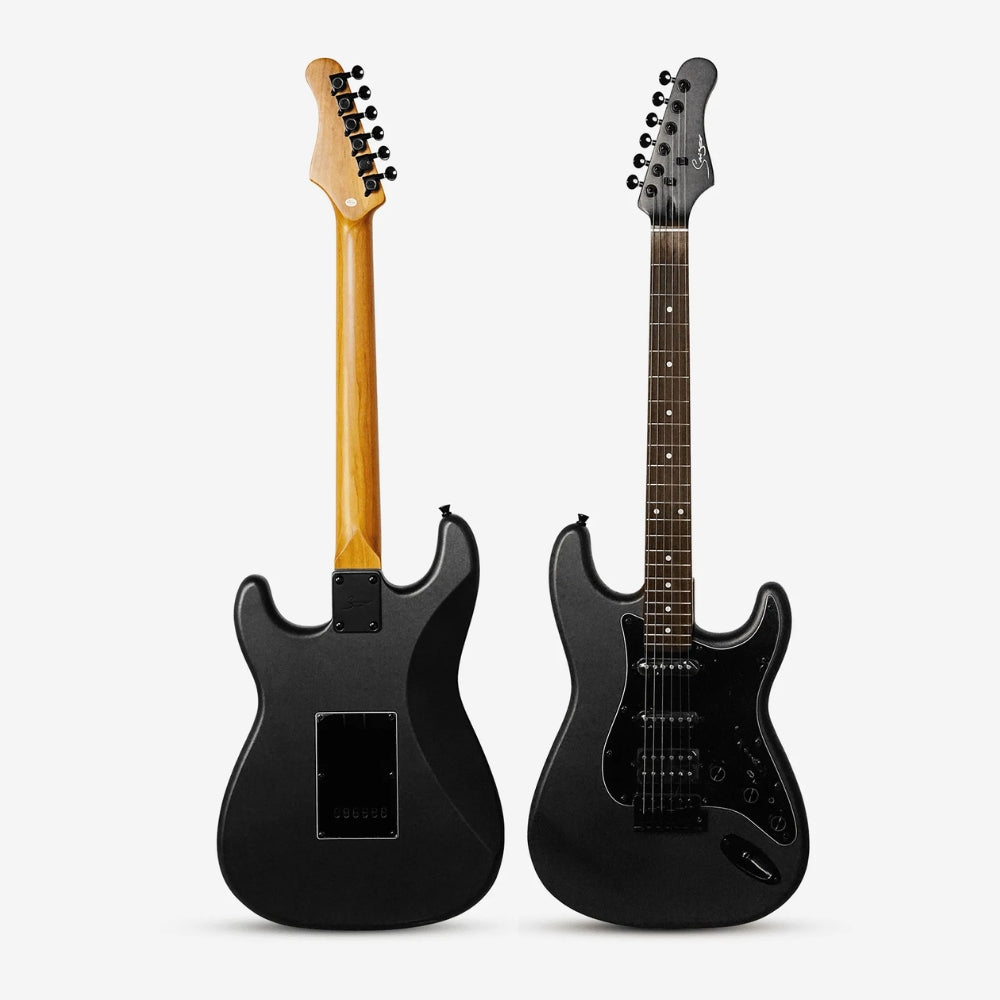 Smiger L-G2-i6-MBK ST Electric Guitar with Built-in Effects