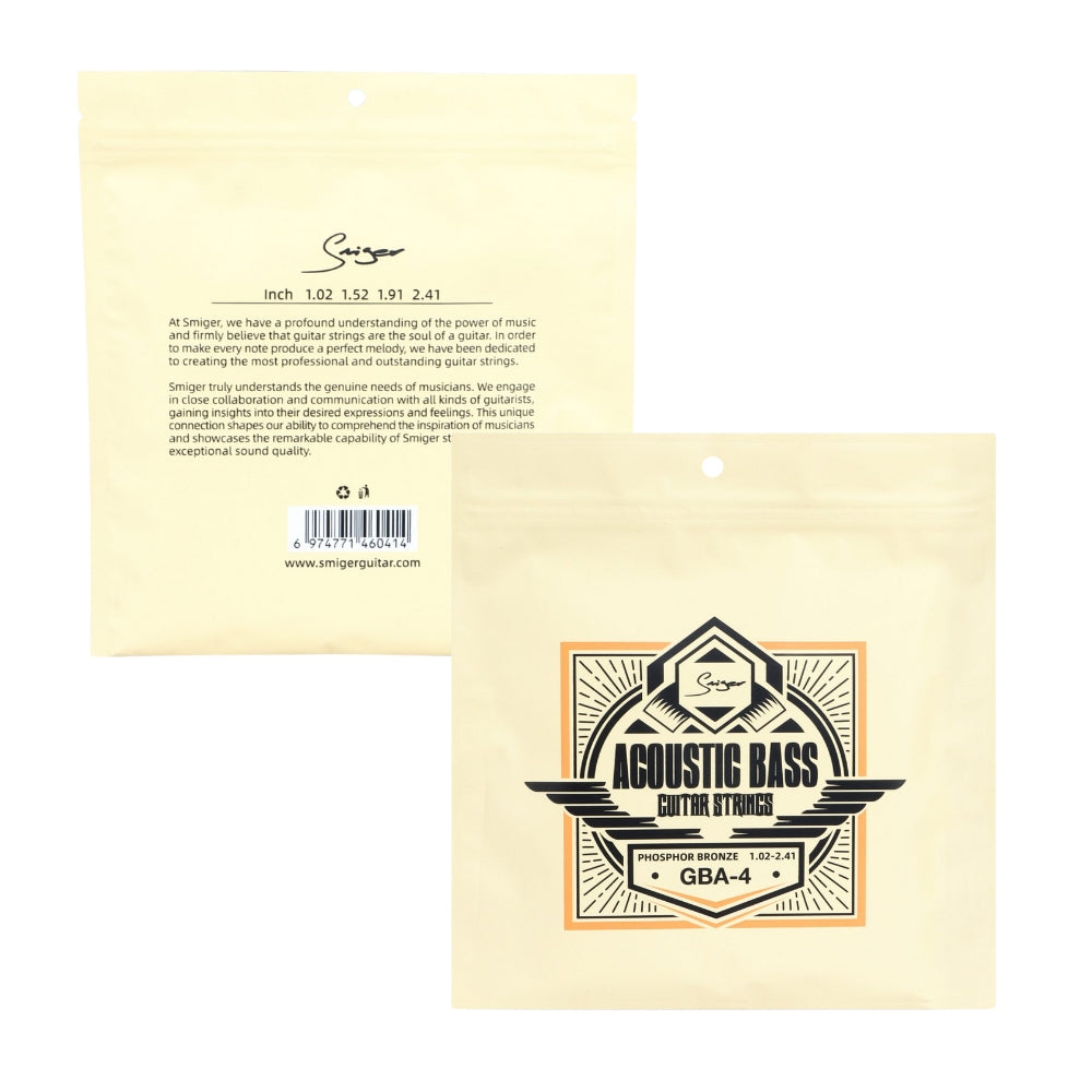 Smiger GBA-4 Acoustic Bass Guitar Strings