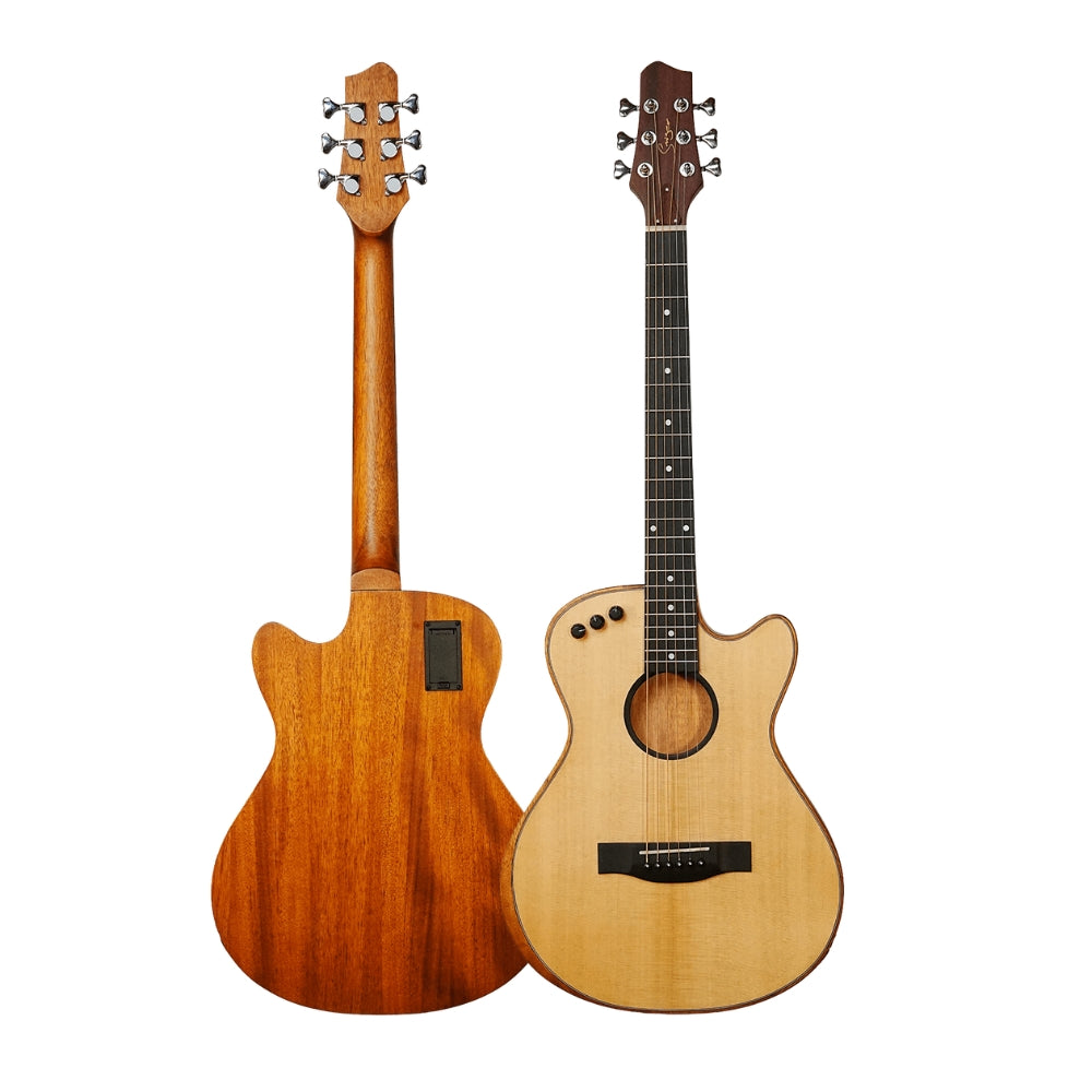 Smiger LE-A1 40-inch Spruce Solid Top Folk Guitar