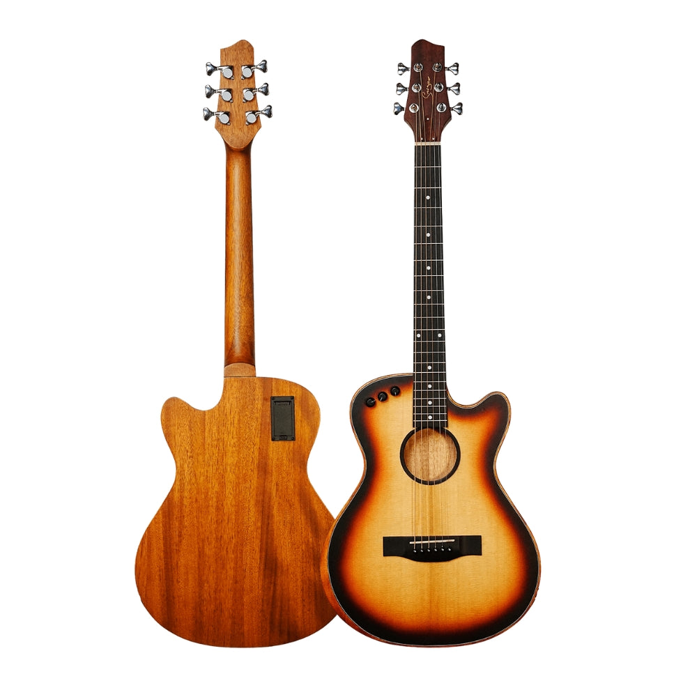 Smiger LE-A1 40-inch Spruce Solid Top Folk Guitar