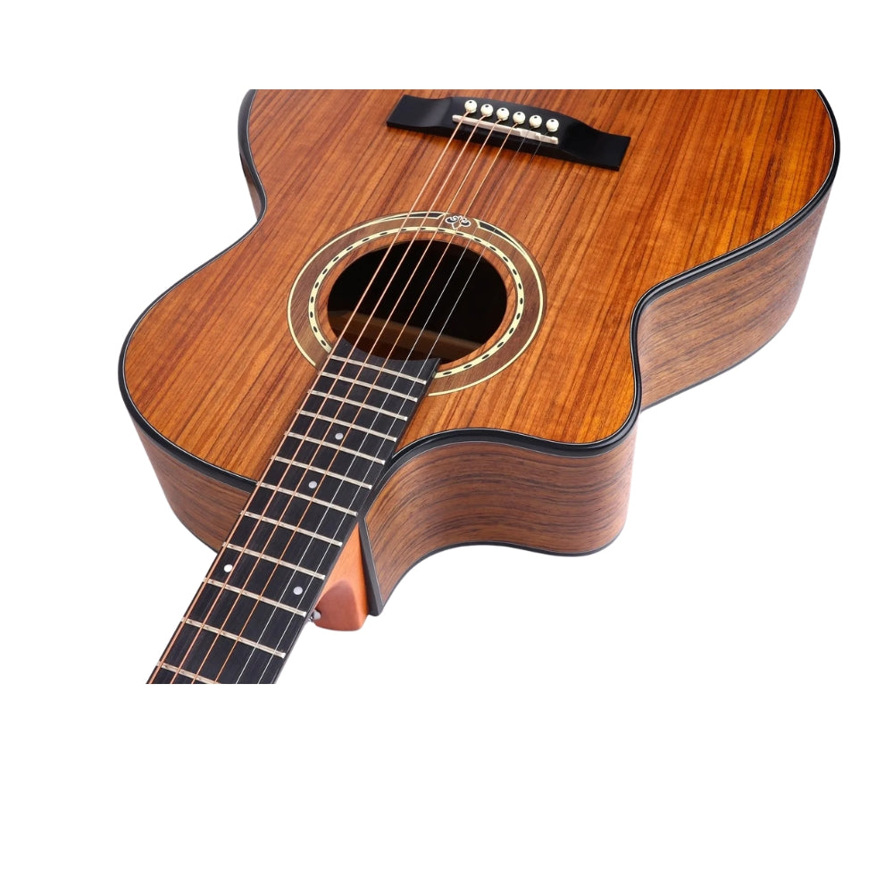 Smiger SJ-R1-L 41 Inch Left Handed Folk Guitar Walnut Wood