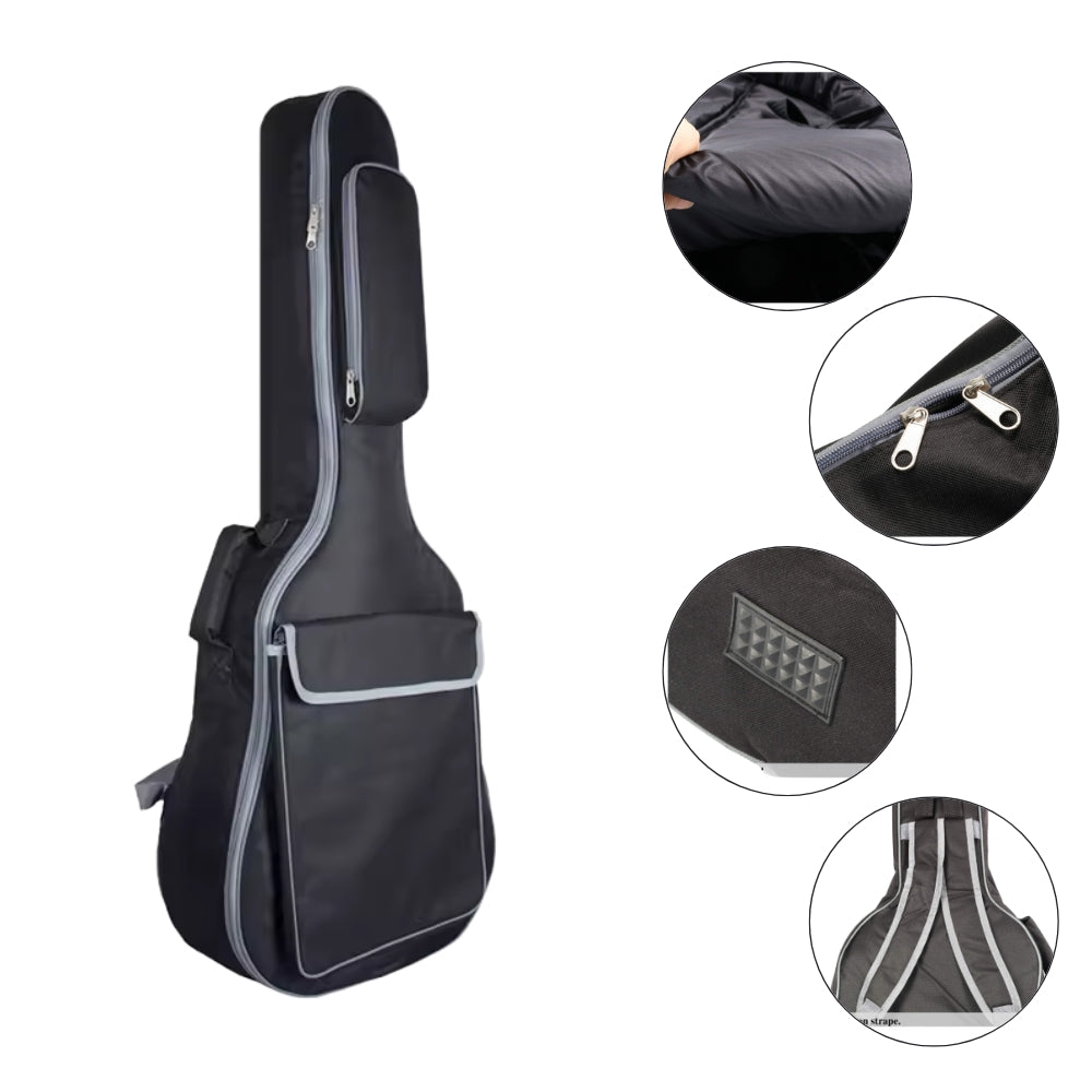 Smiger 41-Inch Acoustic Guitar Padded Gig Bag – Thick Protective Soft Case with Shoulder Straps