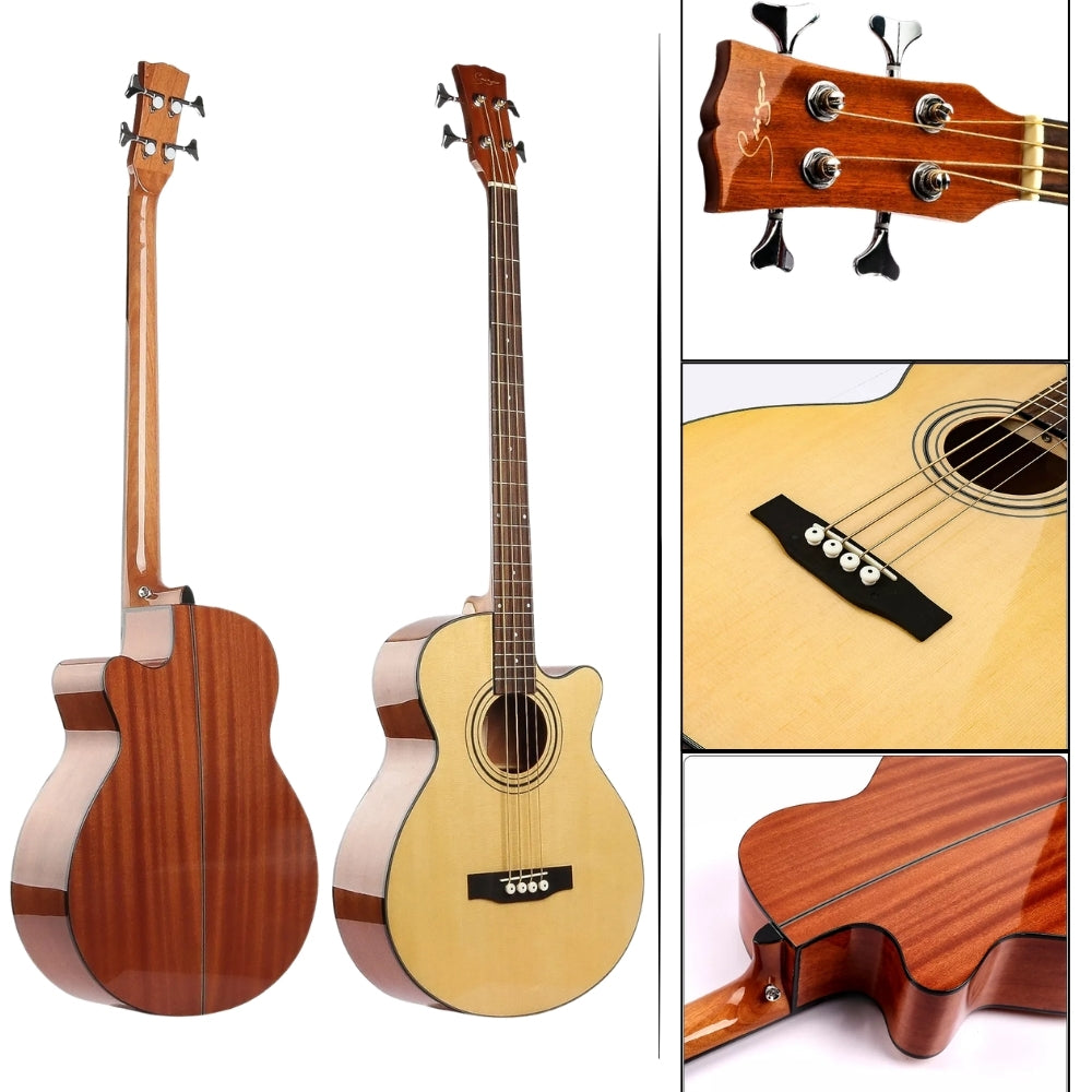 Smiger G-MBS-50 4-String Acoustic Bass Guitar Wood Bass Guitar  | Acoustic Bass Guitar