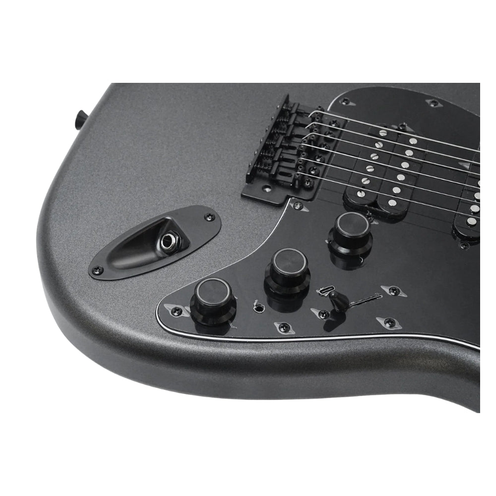 Smiger L-G2-i6-MBK ST Electric Guitar with Built-in Effects