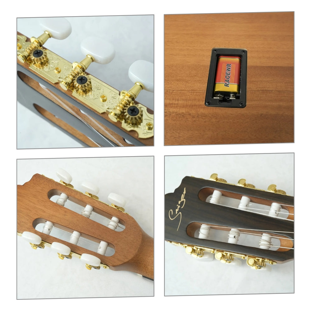 Smiger LE-C1 High-end Cross-border Electroacoustic Nylon Guitar - 40 Inch Cutaway Classical Guitar