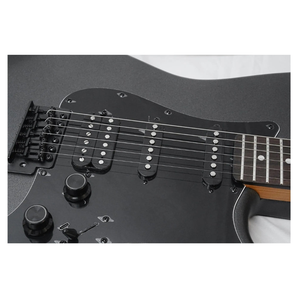 Smiger L-G2-i6-MBK ST Electric Guitar with Built-in Effects