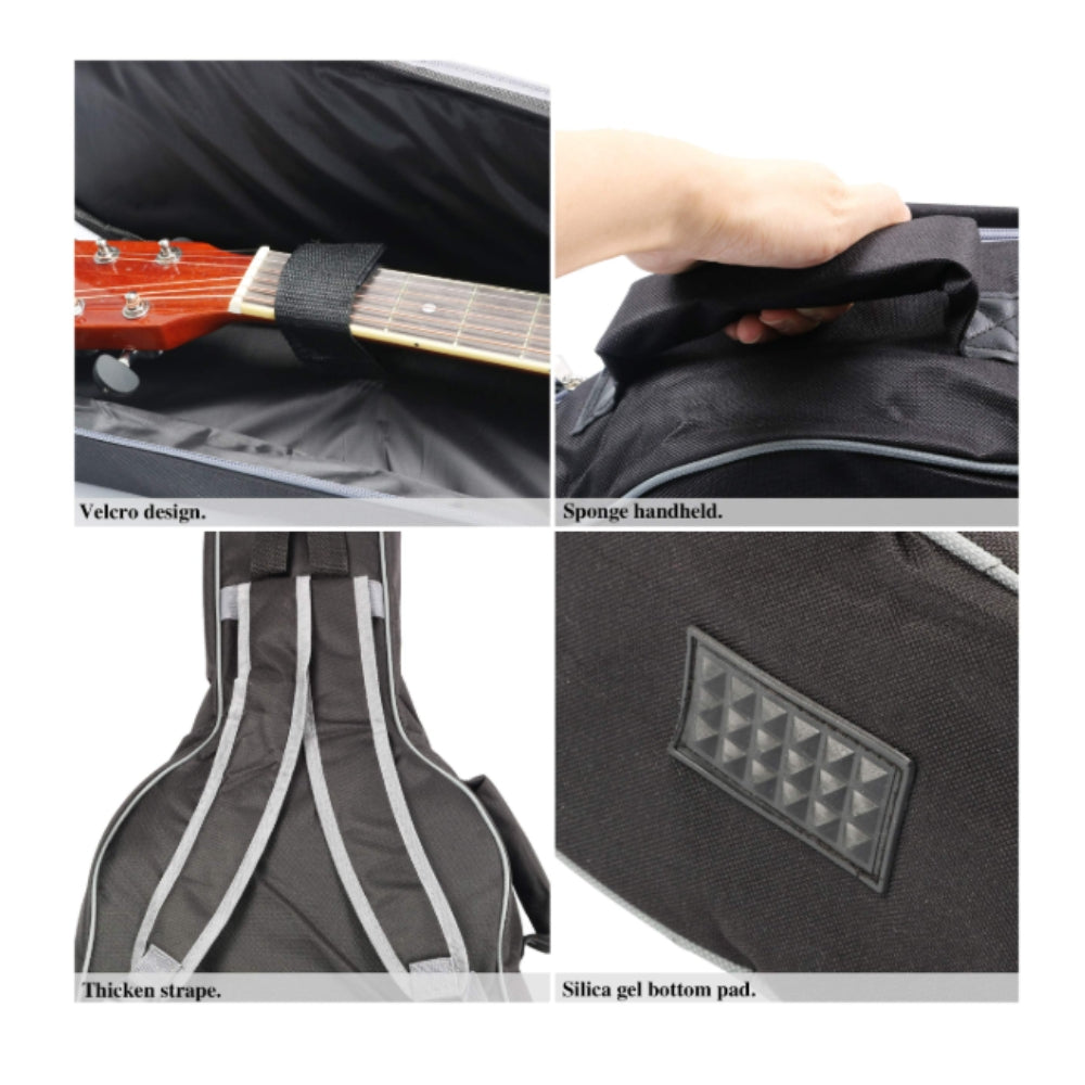 Smiger 41-Inch Acoustic Guitar Padded Gig Bag – Thick Protective Soft Case with Shoulder Straps
