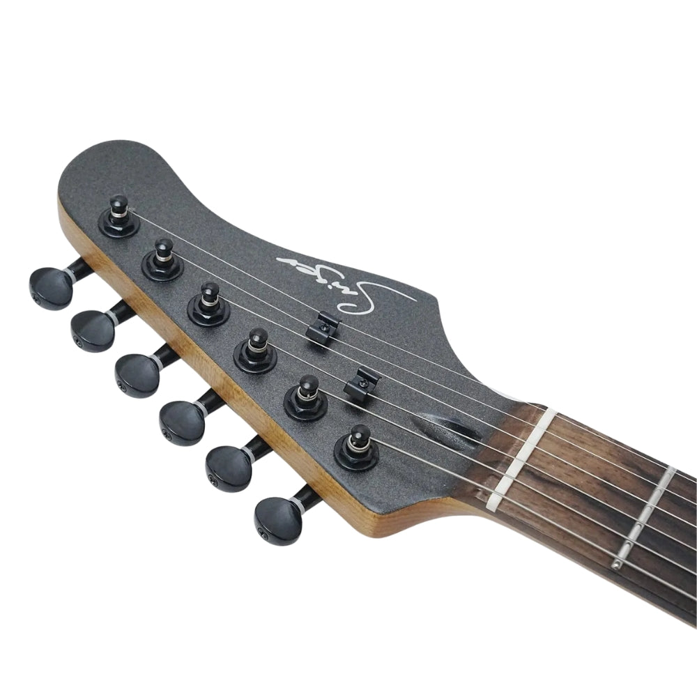 Smiger L-G2-i6-MBK ST Electric Guitar with Built-in Effects