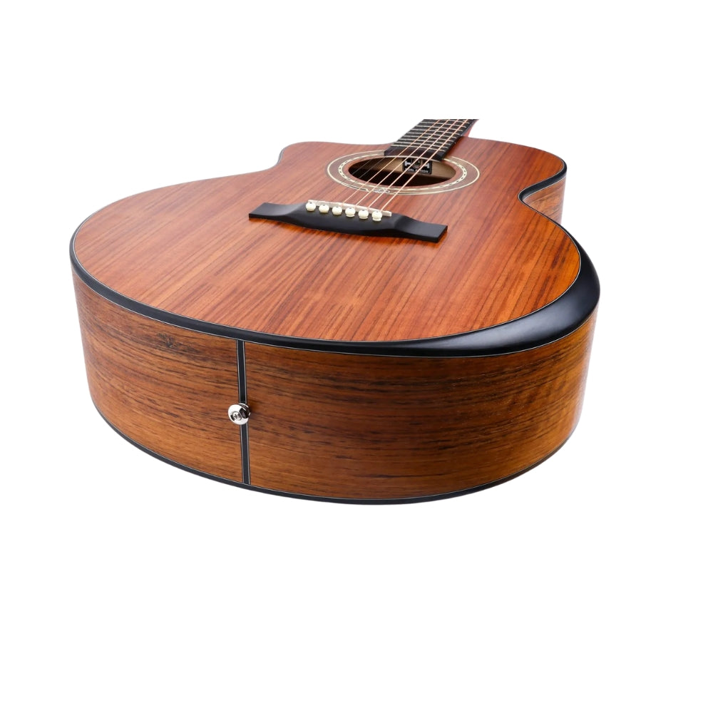 Smiger SJ-R1-L 41 Inch Left Handed Folk Guitar Walnut Wood