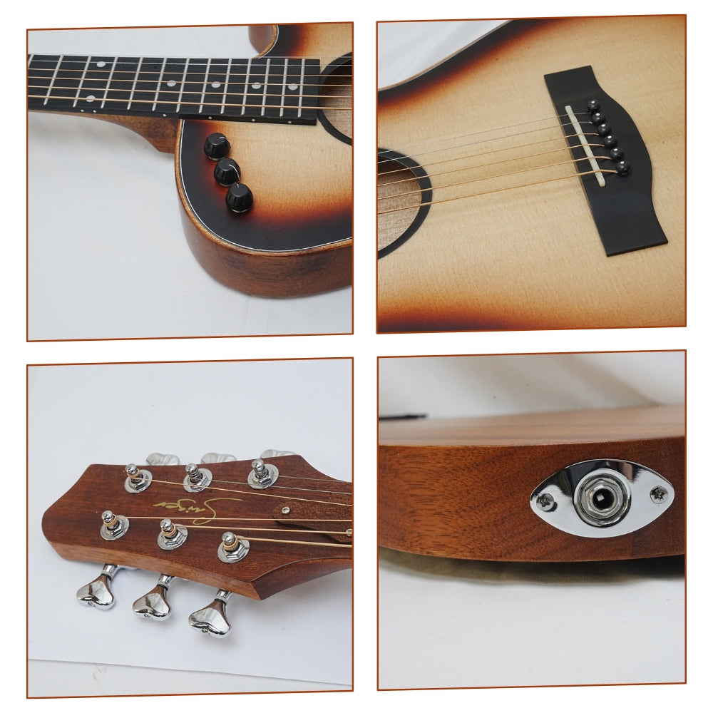 Smiger LE-A1 40-inch Spruce Solid Top Folk Guitar